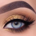 14.0mm Colored hazel Blue Eye Contact Lenses Looking Fresh Circle For Costume