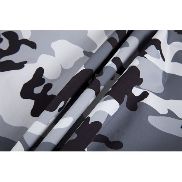 Water-Resistant Camouflage Hunting Jacket with Breathable Mesh Lining and Adjustable Hood