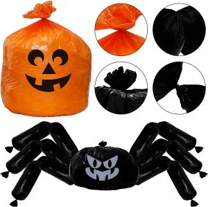 Wholesale Halloween Jumbo Spider Pumpkin Lawn Leaf Bags Party Decor from china suppliers