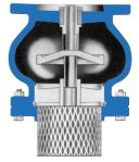 Ductile Iron / Stainless Steel Water Pump Foot Valve With SS304 Strainer ,