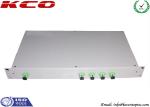1x4 Fiber Optic Splitter Patch Panel / 1*4 Rack Mount PLC Splitter 1U 19'' For