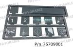 Storm Interface Keyboard Silkscreen 700 Series For Gt5250 S5200 Parts 75709001