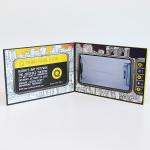 6 Movie - Control LCD Video Card , Gold Stamping Video Greeting Card For