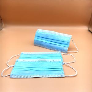 Wholesale Adult Non Woven Disposable Mouth Mask Office Hospital Blue Color Customized from china suppliers
