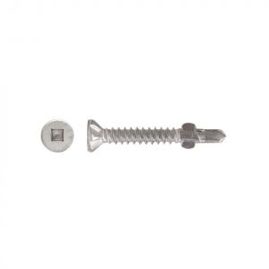 Wholesale Countersunk Head Galvanized Self Drilling Screws 10G-16x45mm Square Drive Wing Tip from china suppliers