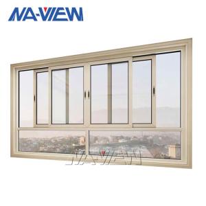 Wholesale Guangdong NAVIEW Australian Standard Sliding White Tempered Double Glass Aluminum Window from china suppliers