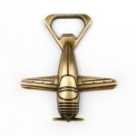 Metallic Design Die-cast Airplane Bottle Opener for Die-cast Style and Metallic