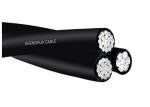 Black XLPE Insulated Aerial Bunch Cable For Overhead Distribution Lines