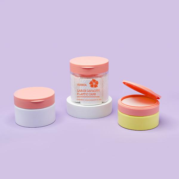 Big Size Plastic Jar Container With Flip Cover Sample Available Wholesale Price