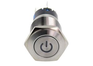 Wholesale Flat Head Momentary Pushbutton Switch 2A 36V DC Anti Vandal from china suppliers