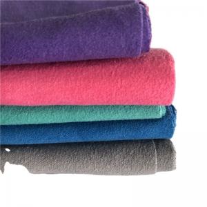 China Polyester Nylon Double Side Brushed Quick Dry Cleaning Cloth Suede Fabric for Beach Towel on sale