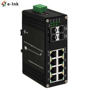 China Managed Industrial Ethernet Switch 8 Port 10/100/1000T RJ45 Connector on sale