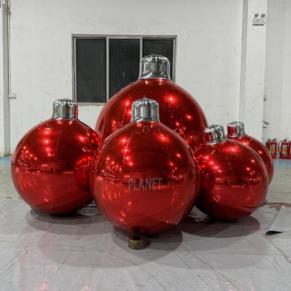Giant Xmas Inflatable Christmas Ball Ornaments Mirror Ball Hanging inflatable