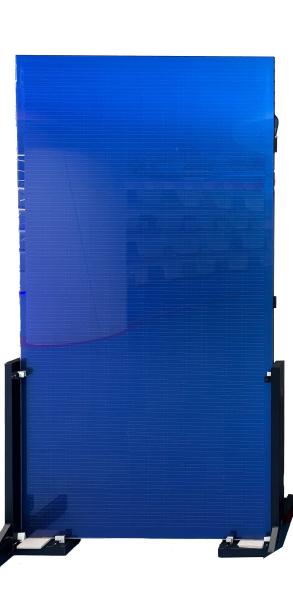 Blue Photovoltaic Glass Module Double Layer Tempered Bipv Glass Panels 8mm*8mm