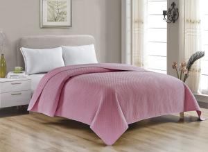Wholesale Soft Polyester Ultrasonic Bedspreads And Comforters Brick Red Cozy Home Decor Lightweight Bedspreads from china suppliers