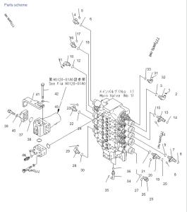Wholesale Komatsu PC1250SP-7 Control Valve 02782-10315 02896-11009 07002-12034 Excavator Control Valve Repair Kit from china suppliers