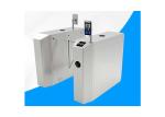 Acrylic Fingerprint Reader Flap Turnstile Gate SS304