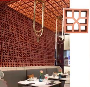 Wholesale Red Terracotta Facade Bricks Clay Building Breeze Block For House Decoration from china suppliers