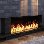 Modern Fireplace Led Electric Fireplace Remote Control Waterproof And Safe For