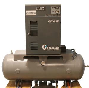 Wholesale 3.7KW/5HP 0 Ppm Oil Free Direct Drive Screw Air Compressor SF4 from china suppliers