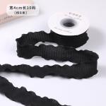 40mm Valentine'S Colored Jute Ribbon Linen Wrinkle Edge Jute Lattice Ribbon