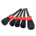 Soft PP Bristle 5 Pcs Car Detail Cleaning Brush For Car Interior Panels