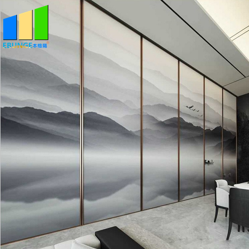 Fabric Movable Wall System Davao Acoustic Foldable Sliding Partition For Meeting Room