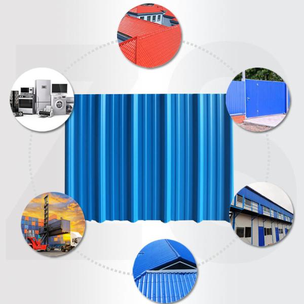 Metal Galvanized Colour Coated Steel Roofing Sheet Red Roofing Sheets Colour