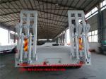 Low Bed Semi Trailer 3 Fuwa Axles Jost Support Leg Loading 50 Ton - 100 Ton
