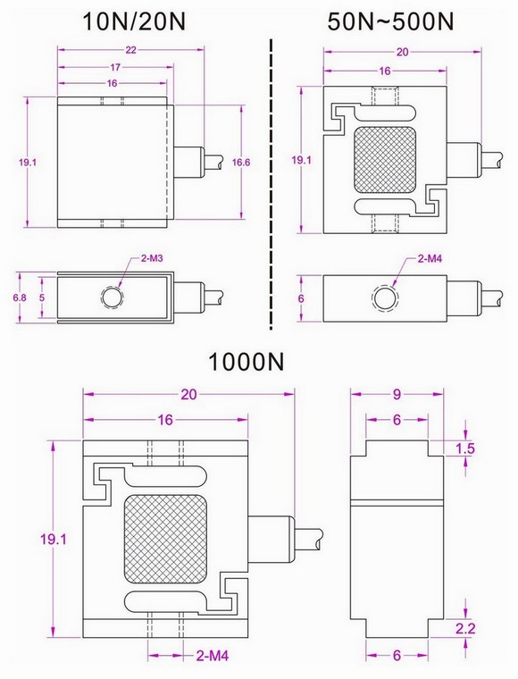micro force sensor 10N