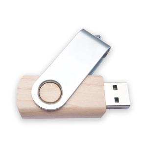 Wholesale Twist Shaped Wooden USB Drive Metal Case Bamboo Color Embossing LOGO from china suppliers