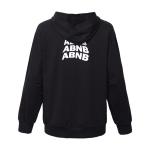 Casual Black Zip Up Hoodie Mens Embroidered Pattern Single Package Size 40 X 30