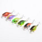 6 Colors 4.3CM/4.4g 3D Eyes Plastic Hard Bait 0.30m-0.6M Floating Crank Fishing