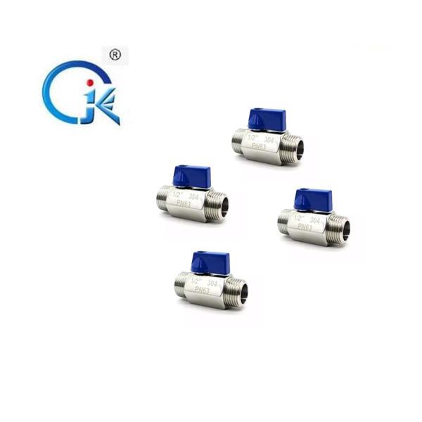 1/4" 1/8" Mini Sanitary Stainless Steel Angle Valve Female Male Threaded End