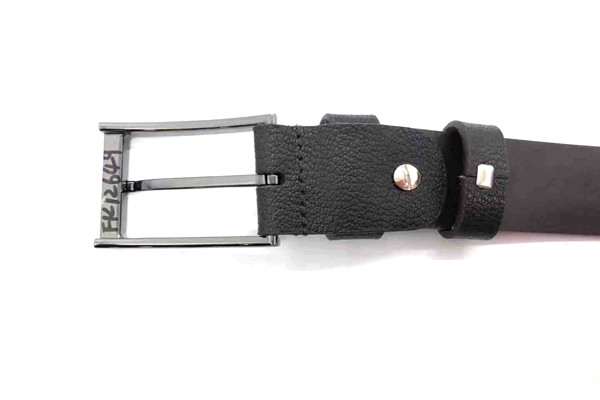 Single Prong Buckle Men 's Adjustable Leather Belts 1 3/8'' Trim To Fit