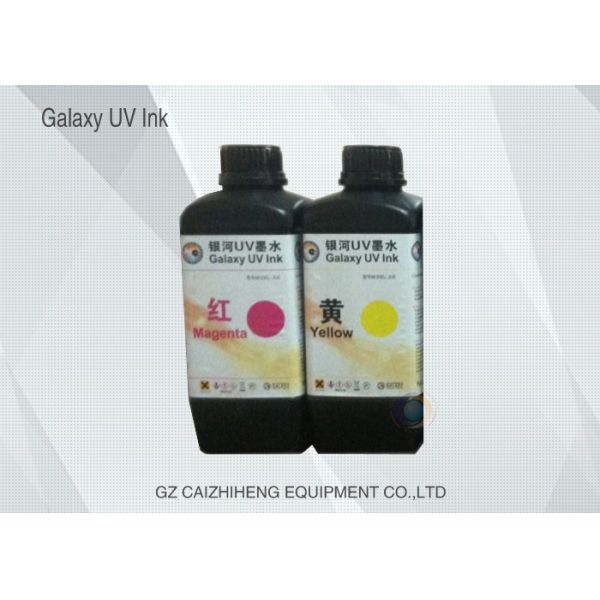 1 Liter Brilliant Color LED UV Ink , DX5 / Ricoh / Konica UV Inkjet Printer Ink