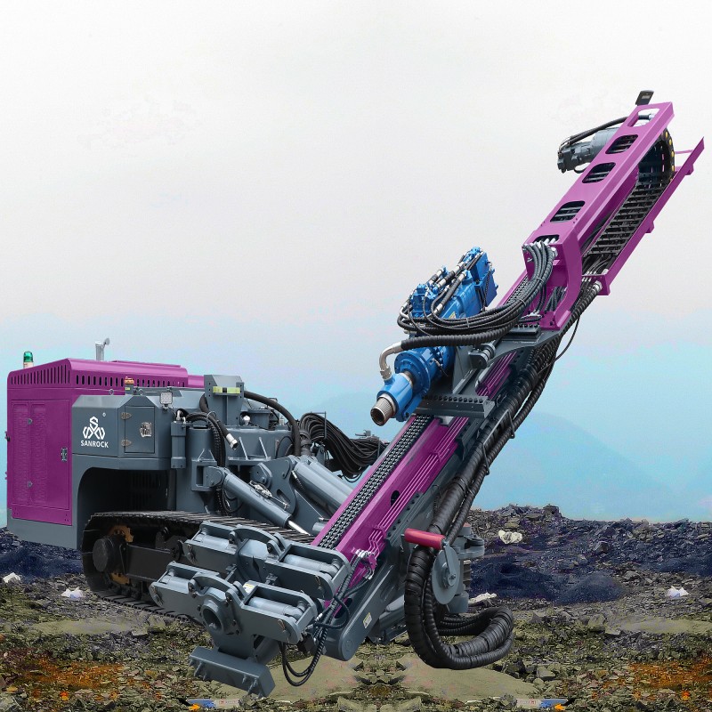 DTH Drilling Rig Mining Hard Rock Blasting Drilling Machine Multifunctional Crawler Drilling Rig