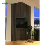 wall decor interior Modern salt wood veneer mdf akupanel acoustic panel wooden