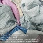Lint free 100% Cotton Strong Oil Absorption IMPA NO 232910 Cutting Coloured Bed