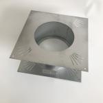Ceiling Class A Double Wall Chimney Pipe Fireproof Silver Metal Color Without