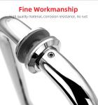 Polished Chrome Finish Glass Door Pull Handle Stainless Steel for Contemporary