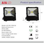 Garden and outdoor IP65 waterproof COB 50W LED Flood light/LED outdoor led spot