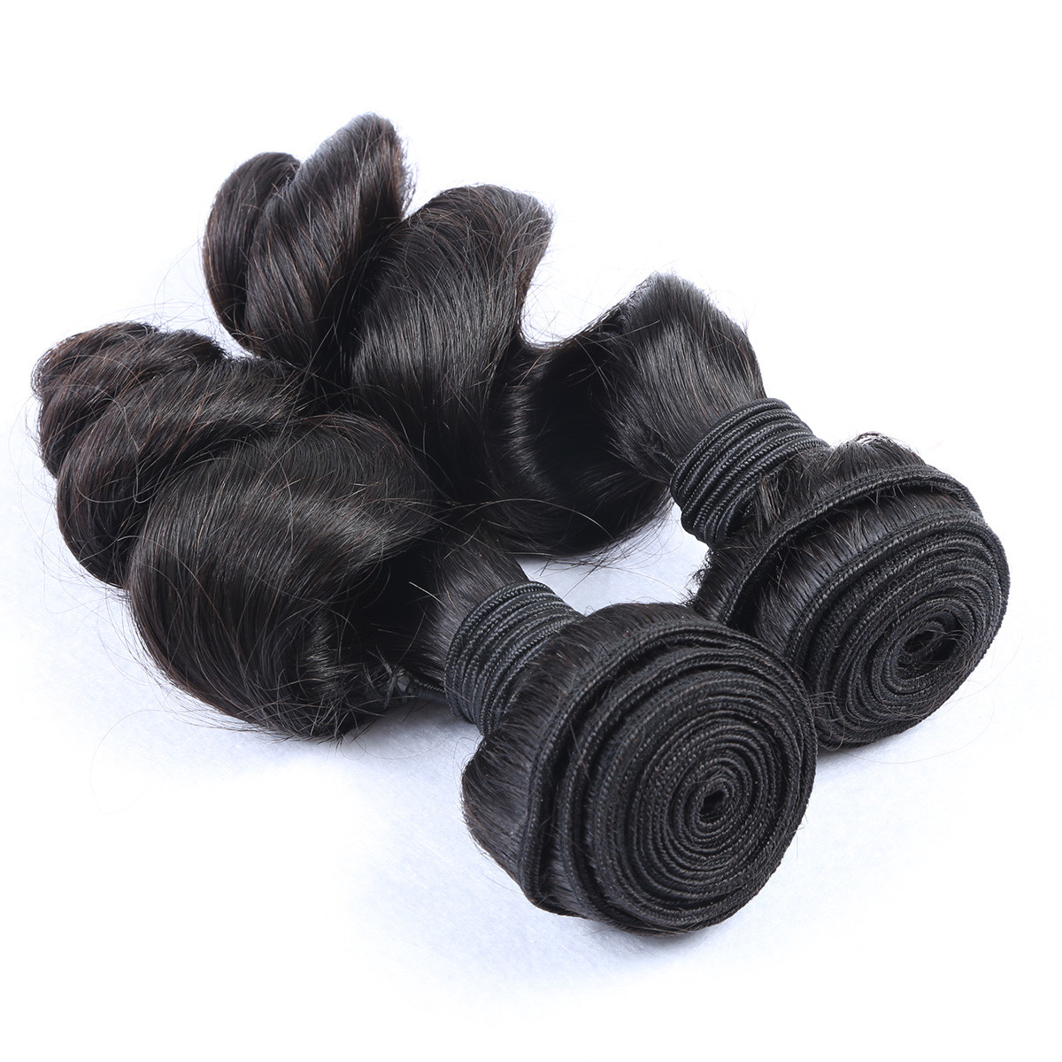 Virgin brazilian unprocessed wholesale Loose wave popular hair weft natural black