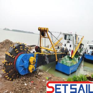 Wholesale 200mm-800mm Discharge Pipe Diameter Manufacture Wheel Bucket Sand Dredger for River Mud from china suppliers