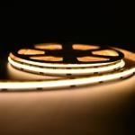 6000K CRI90 COB LED Strips Light Dimmable DC12V 24V For Indoor Lighting