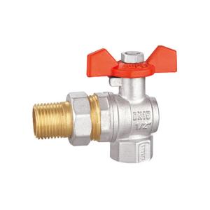 Wholesale Threaded Wash Basin Brass Angle Valve Nickel Plated AV1011-MF from china suppliers