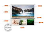 21.5 inch Multi Screens Landscape ultra slim elevator advertising screen wall