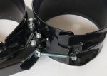 Black Heavy Duty Steel Pipe Clamps / Pipe Connector Clamp Round Shape