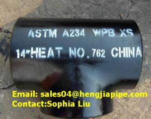 Wholesale 14'' A234 WPB XS butt weld equal tee from china suppliers
