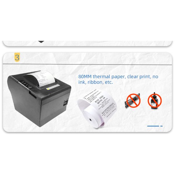 Fast Printing 80mm USB Network Thermal Receipt Printer with 384 Dots/line Resolution